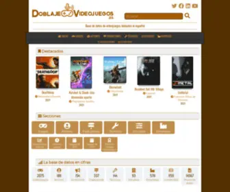 Doblajevideojuegos.es(Base de datos de doblaje de videojuegos) Screenshot