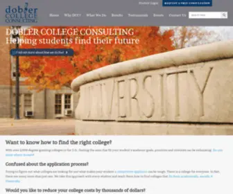 Doblercollegeconsulting.com(Dobler College Consulting) Screenshot