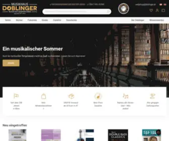 Doblinger.at(Der Spezialist für Noten und Musikbücher in Wien) Screenshot