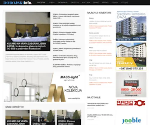 Dobojski.info(Početna) Screenshot