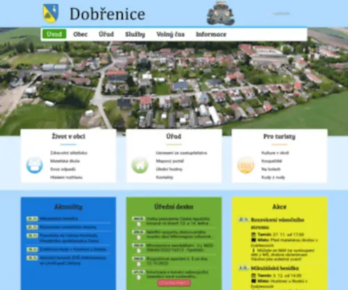 Dobrenice.cz(Obec Dobřenice) Screenshot