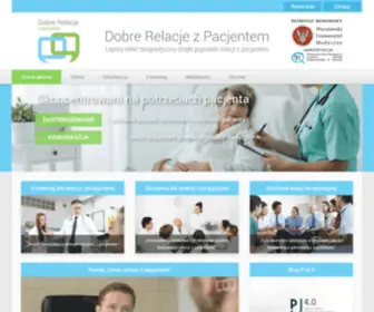 DobrerelacJezpacJentem.pl(Portal „Dobre relacje z pacjentem”) Screenshot
