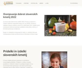 Dobroteslovenskihkmetij.si(Dobrote slovenskih kmetij) Screenshot