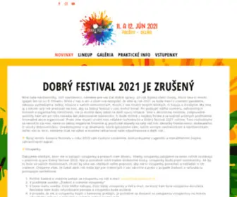 Dobryfestival.sk(Dobrý Festival) Screenshot