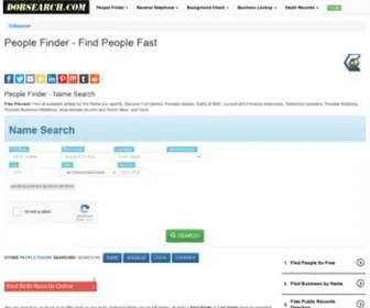 Dobsearch.com(Find People Fast) Screenshot