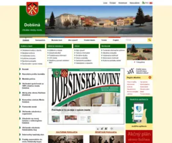 Dobsina.sk(Dobšiná) Screenshot