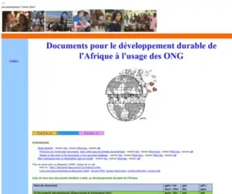 Doc-Developpement-Durable.org(Documents pour le developpements durable) Screenshot