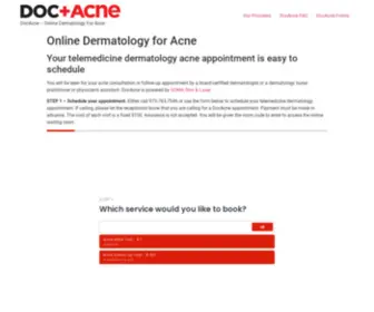 Docacne.com(Medical, Cosmetic and Surgical Dermatology) Screenshot