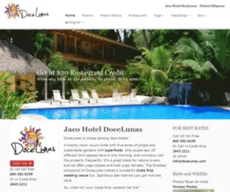 Docelunas.com(Jaco Hotel) Screenshot