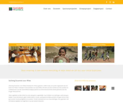 Docentenvoorafrika.nl(Stichting Docenten voor Afrika) Screenshot