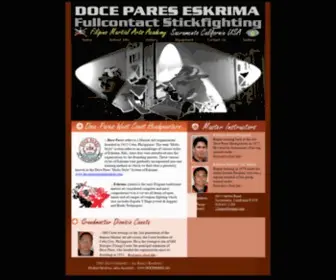 Docepares.net(Filipino Martial Arts Academy) Screenshot