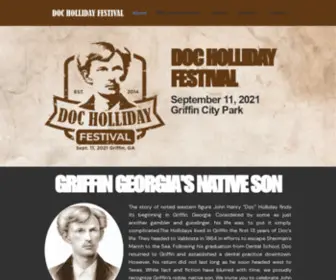 Dochollidayfest.com(Doc Holliday Festival) Screenshot