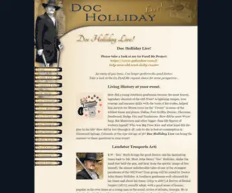 Dochollidaylive.biz(Doc Holliday Live) Screenshot