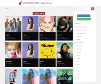 Dochords.com(CHORDS AND LYRICS) Screenshot