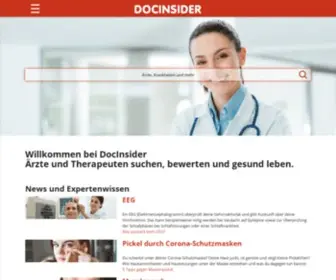 Docinsider.de(Ärzte) Screenshot