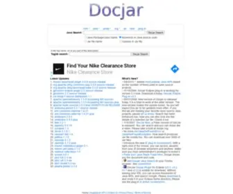 DocJar.com(Search Open Source Java API) Screenshot