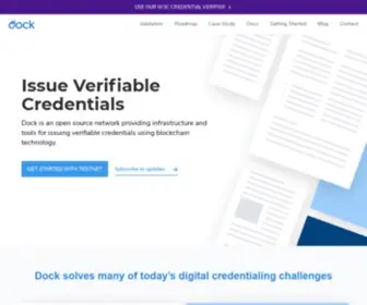 Dock.io(Demystifying Verifiable Credentials for the world) Screenshot