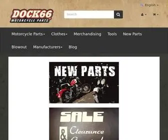 Dock66.de(Motorradteile und Zubehör für Harley) Screenshot