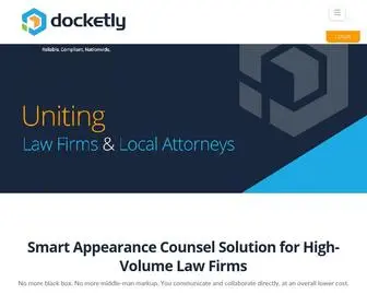 Docketly.com(Appearance Counsel) Screenshot