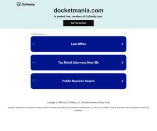 Docketmania.com(SiteBuilder) Screenshot