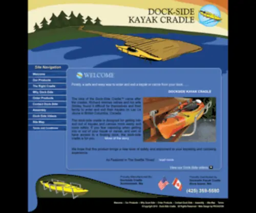 Docksidecradle.com(Dock Side Cradle) Screenshot