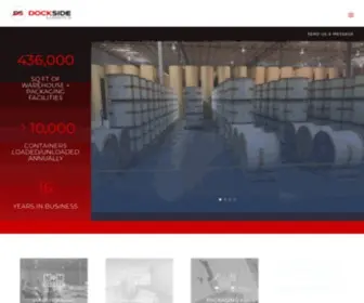 Docksidelogistics.com(Warehousing, Packaging, Distribution) Screenshot