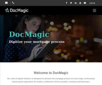 Docmagic.com(DocMagic Solutions to Digitize Mortgage Processes) Screenshot