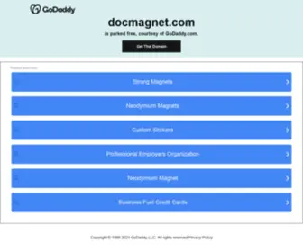 Docmagnet.com(DocMagnet Magnetic Workholding and Magnetic Material Handling Products) Screenshot