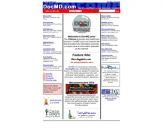 Docmd.com(The Ultimate Physician and Healthcare Resource) Screenshot