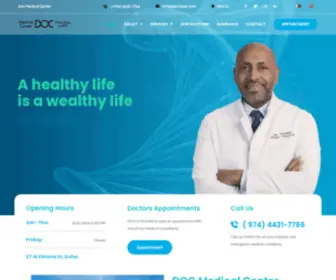Docmedc.com(An international level orthopedic clinic boutique setup in qatar run by dr. emmanuel tolessa) Screenshot