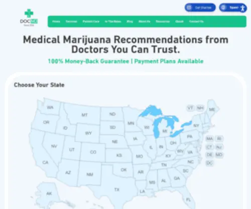 Docmj.com(Medical Marijuana Doctors) Screenshot