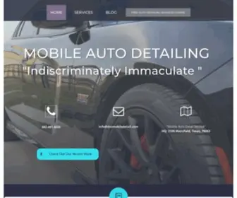 Docmobiledetail.com(Auto Detailing Mansfield Texas) Screenshot