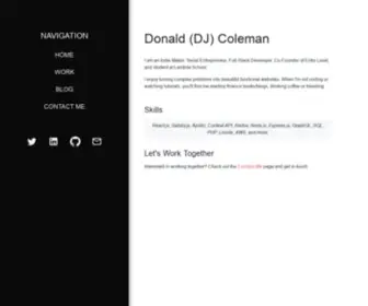 Docoleman.com(Donald Coleman) Screenshot