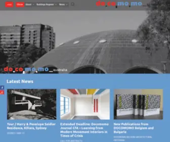 Docomomoaustralia.com.au(Docomomo Australia) Screenshot