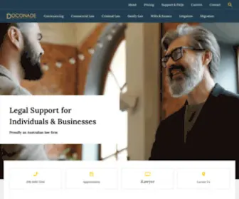 Doconade.com.au(Lawyers in Adelaide and Mawson Lakes) Screenshot