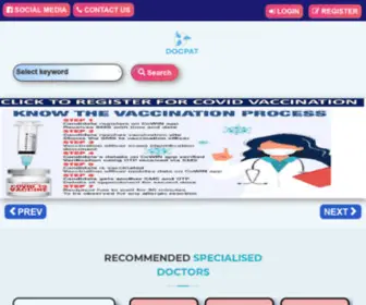 DocPat.in(ONLINE APPOINTMENT DOCTOR/LABORATORY/HOSPITAL) Screenshot