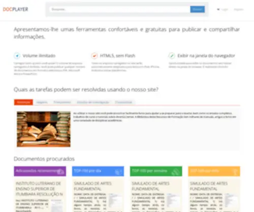 DocPlayer.com.br(Apresentamos-lhe umas ferramentas confortáveis e gratuitas para publicar e compartilhar informações) Screenshot