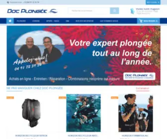 DocPlongee.com(Doc Plongée le spécialiste du matériel subaquatique dans les Bouches) Screenshot