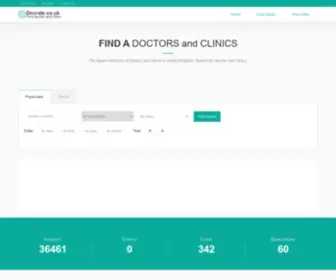 Docrate.co.uk(United Kingdom medical portal) Screenshot