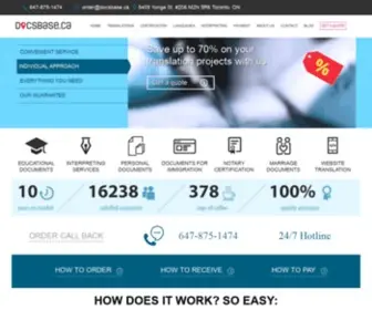 Docsbase.ca(Professional translations) Screenshot