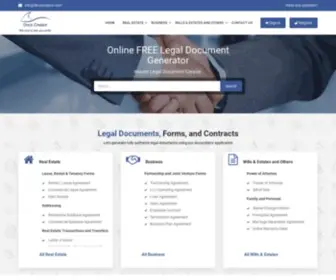 Docscreator.com(Legal Documents Online) Screenshot