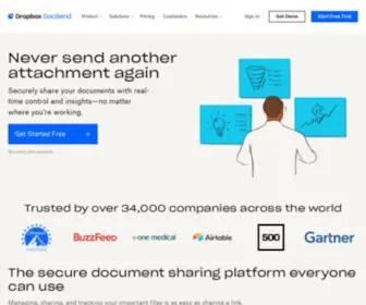 Docsend.com(Secure Document Sharing & Analytics) Screenshot