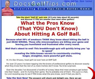 Docsgolftips.com(Doc's Golf Tips Online) Screenshot