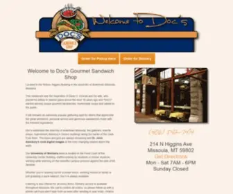 Docsgourmet.com(Sandwich Shop) Screenshot