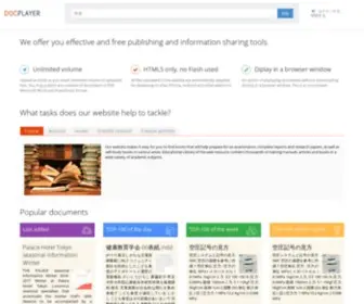 Docsplayer.net(Enjoy free comfortable tools to publish) Screenshot