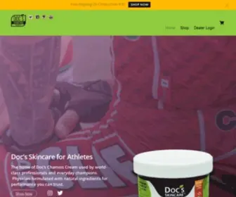 Docsskincare.com(Doc's Chamois Cream & more) Screenshot