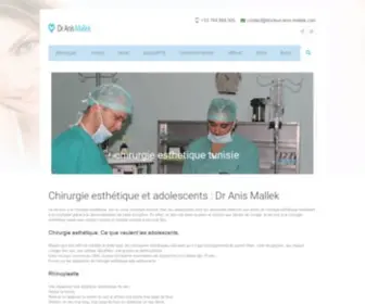 Docteur-Anis-Mallek.com(Chirurgie esthetique Tunisie) Screenshot