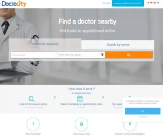 Doctocity.be(Make an appointment online with you doctor or dentist) Screenshot