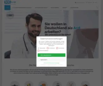 Doctolet.de(Agentur für die Vermittlung von medizinischem Personal) Screenshot