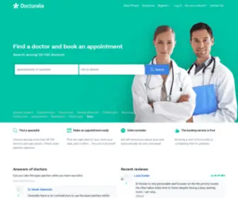 Doctoralia.com.au(Online appointments with doctors) Screenshot